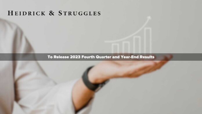 HEIDRICK & STRUGGLES TO RELEASE 2023 FOURTH QUARTER AND YEAR-END RESULTS