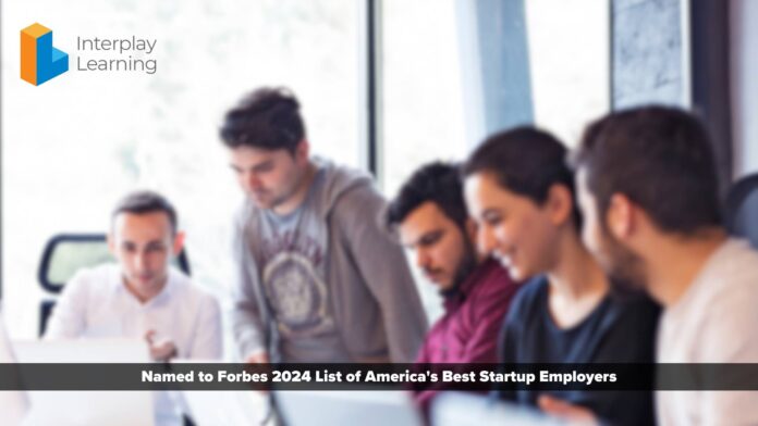 Interplay Learning Named to Forbes 2024 List of America's Best Startup Employers
