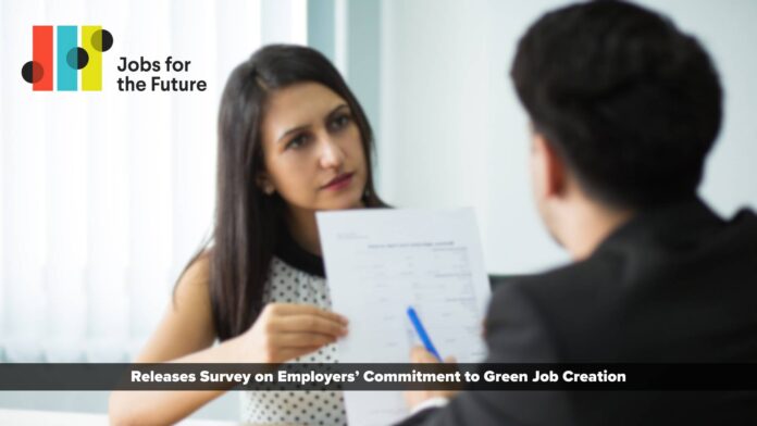 Jobs for the Future releases new survey on employers' commitment to green job creation and the role regions play in driving green job growth