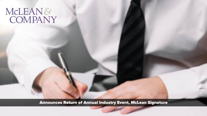 McLean Signature, the Annual HR Industry Conference From McLean & Company, Returns for 2024 in Las Vegas