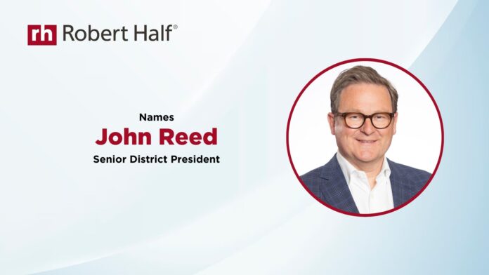 Robert Half Names John Reed Senior District President