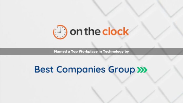 OnTheClock Named a Top Workplace in Technology by Best Companies Group