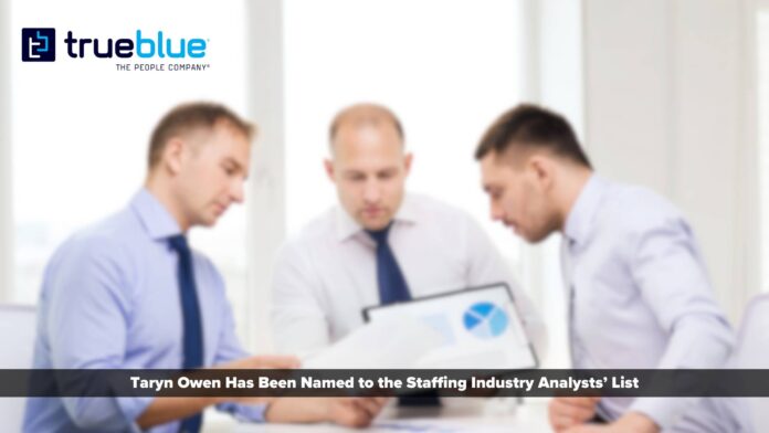 TrueBlue President and CEO Recognized by Staffing Industry Analysts for Influential Leadership