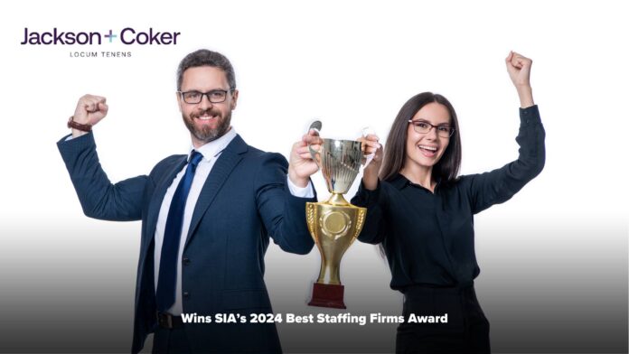 Jackson + Coker Locum Tenens Wins SIA’s 2024 Best Staffing Firms to Work For Award