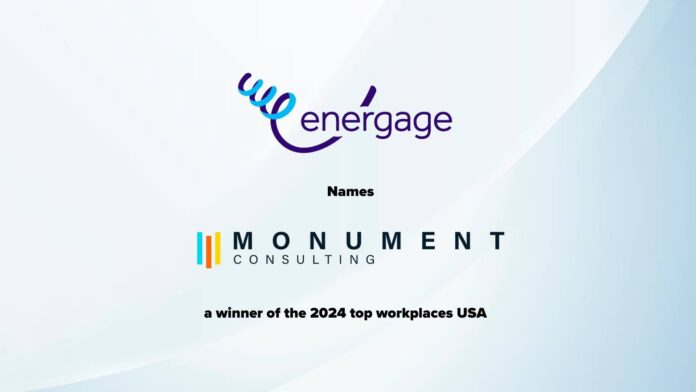 ENERGAGE NAMES MONUMENT CONSULTING A WINNER OF THE 2024 TOP WORKPLACES USA