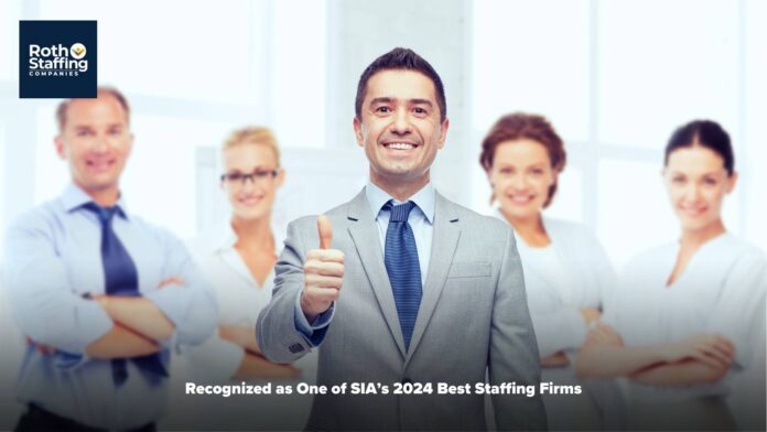 Roth Staffing Companies recognized as one of SIA's 2024 Best Staffing Firms To Work For
