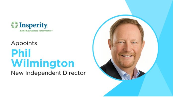 Insperity Appoints Phil Wilmington as New Independent Director
