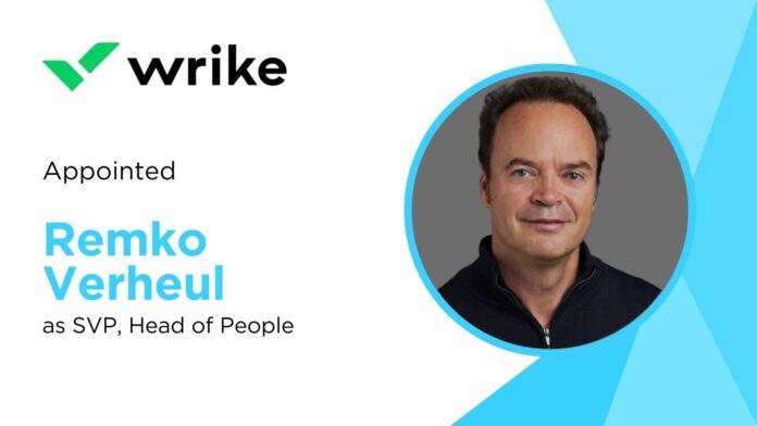 Wrike Appoints Remko Verheul as SVP, Head of People to Lead Growth