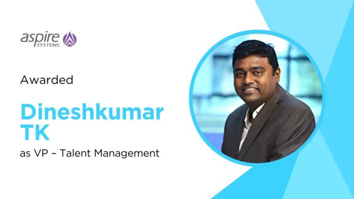 Dineshkumar TK of Aspire Systems Named HR Leader of the Year by ETHR World