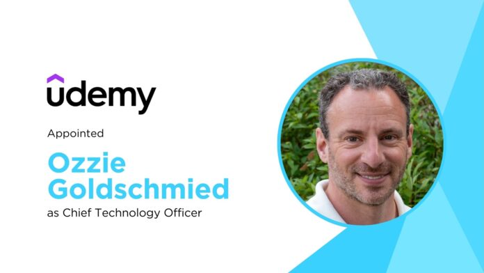Udemy Names Ozzie Goldschmied CTO, Founder Eren Bali to Lead Innovation