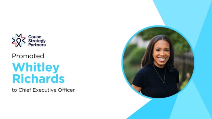 Cause Strategy Partners Names Whitley Richards CEO as Demand for Purpose-Driven Leadership Development Surges
