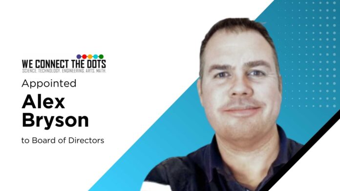 We Connect the Dots Names Alex Bryson to Board