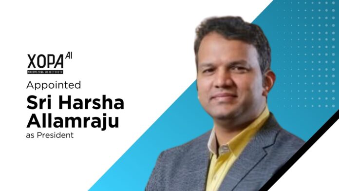 X0PA AI Names Sri Harsha President